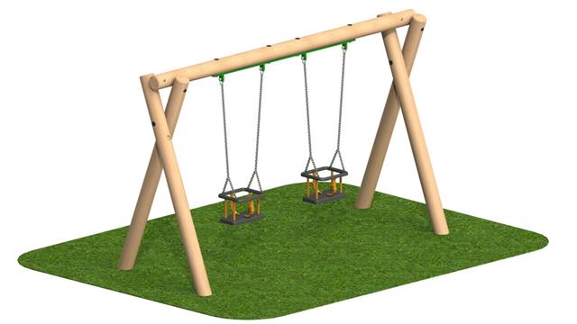 2m Timber Swing 2